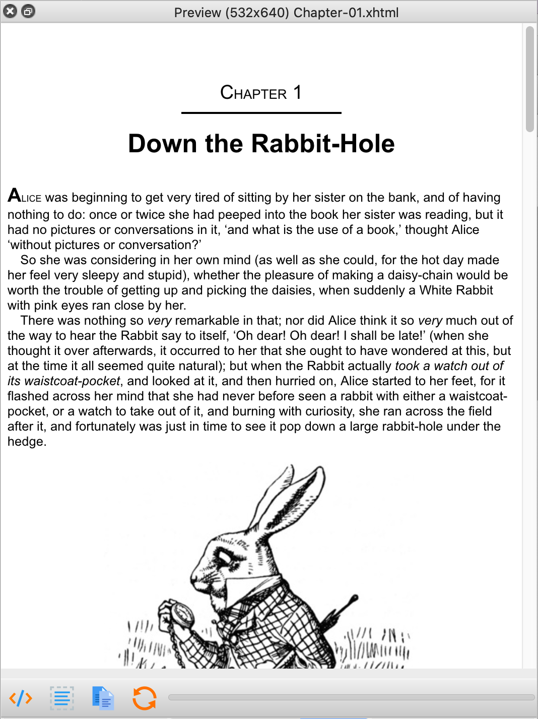Image of main Preview window in action.